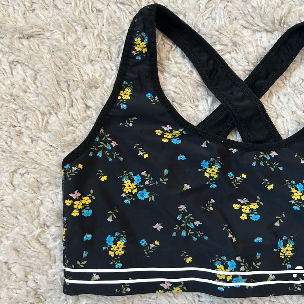 Adam Selman Cross-Back Floral Sports Bra - Picture 3 of 14
